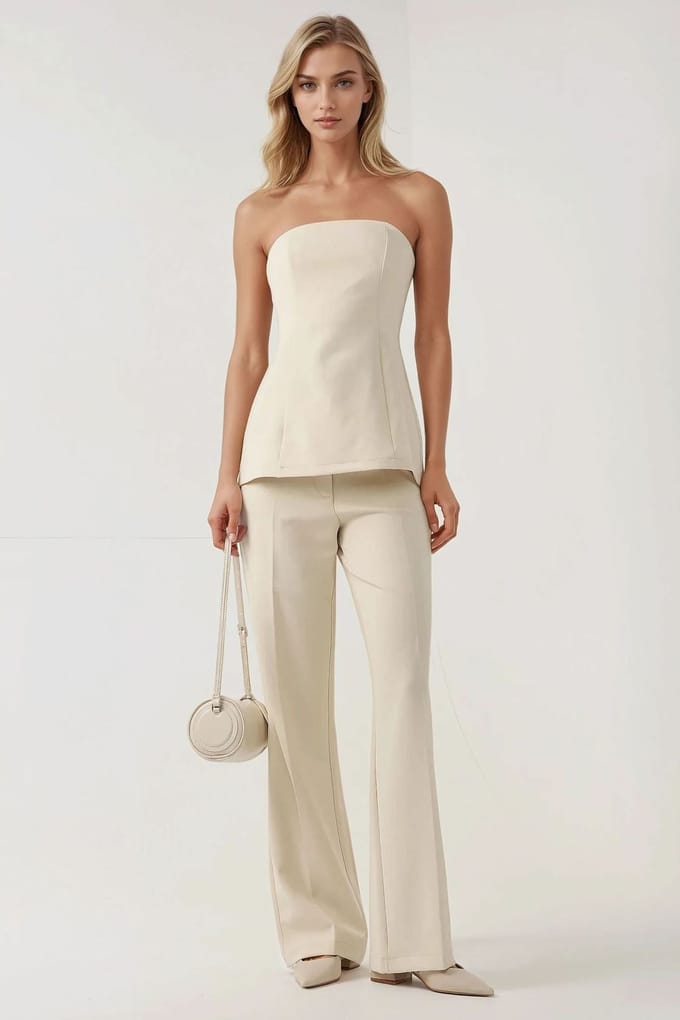 Strapless Aansluitende Lange Top