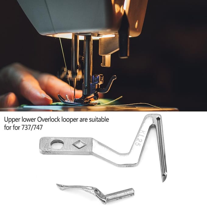 Bovenste Onderste Overlock Grijper Naaimachine Onderdelen voor 737747 white