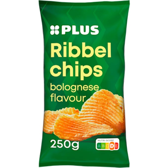 Ribbelchips bolognese