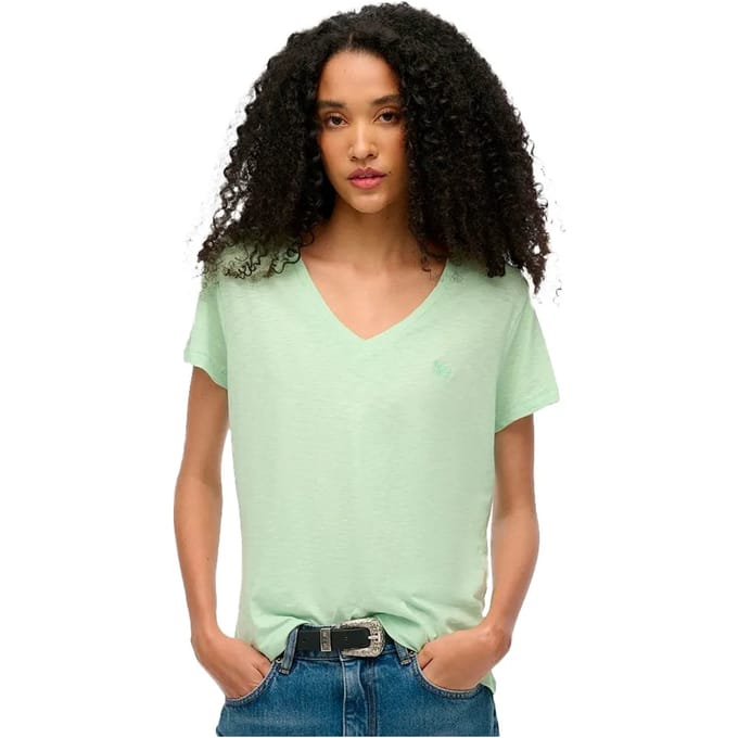 Superdry STUDIOS SLUB EMB VEE TEE Dames T-shirt