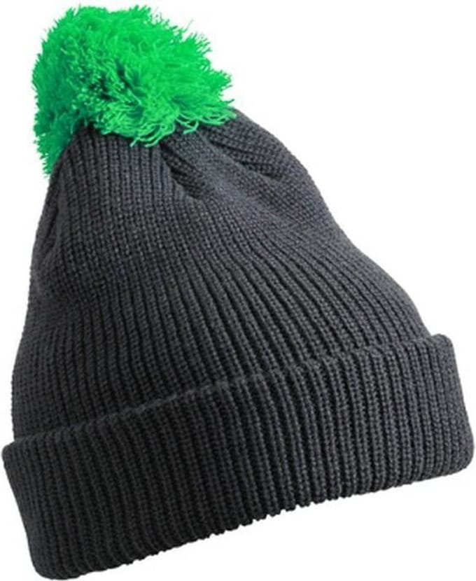 Myrtle Beach - Unisex Pompom Muts (Donkergrijs)