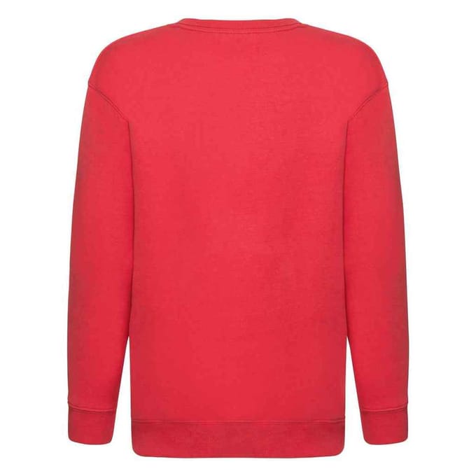 Fruit of the Loom Sweatshirt met Drop Shoulder voor Kinderen/Kinderen (Rood)