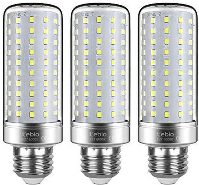 E27 25W Maïs LED Lampen - 3 Stuks, Koudwit 6000K, 2500 Lumen, Niet Dimbaar