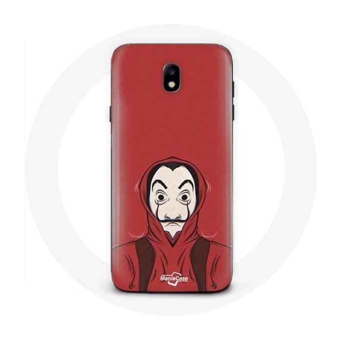 Coque - La Casa de Papel - Samsung Galaxy J3 2017 - Souple - Rouge - Masque Dali