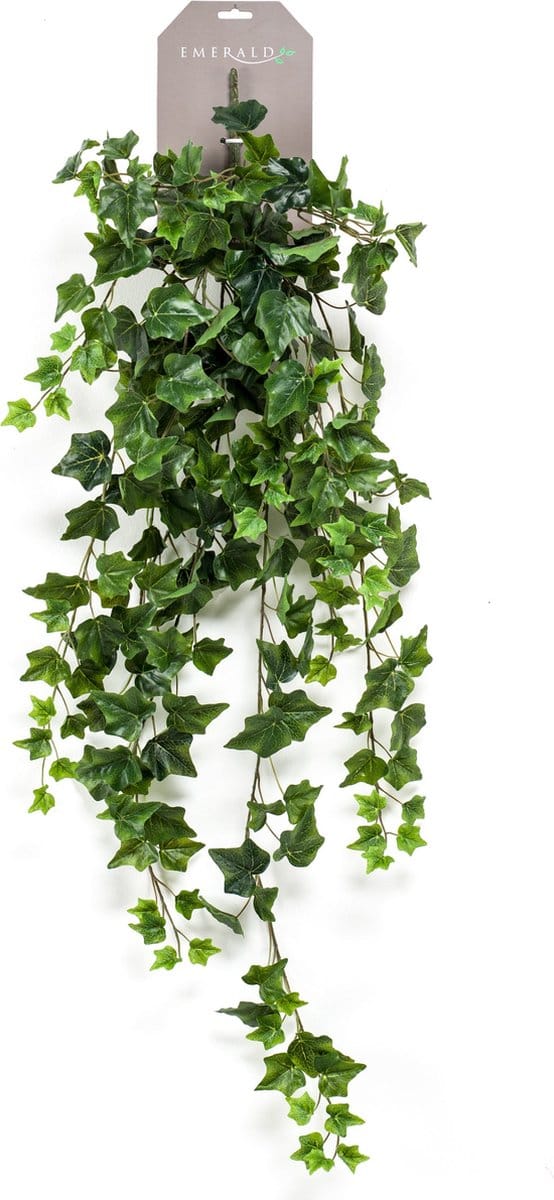Emerald - Kunst Hangplant Ivy groen 100cm - Kunstplant voor binnen