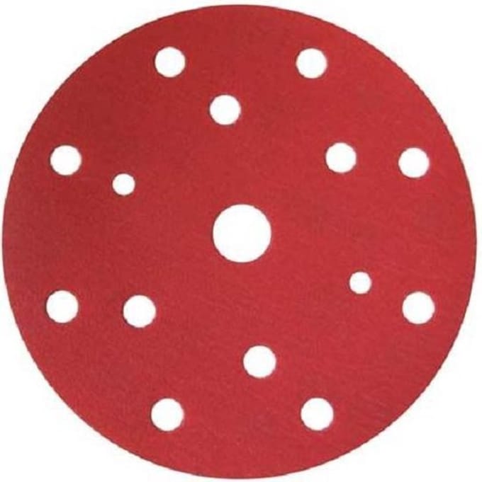 FINIXA Schuurschijven RED 150mm met 15 gaten - P40