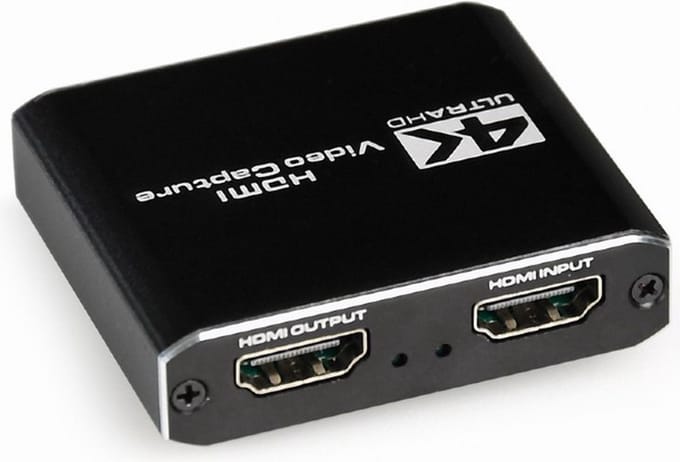 Gembird USB HDMI grabber, 4K, pass-through HDMI