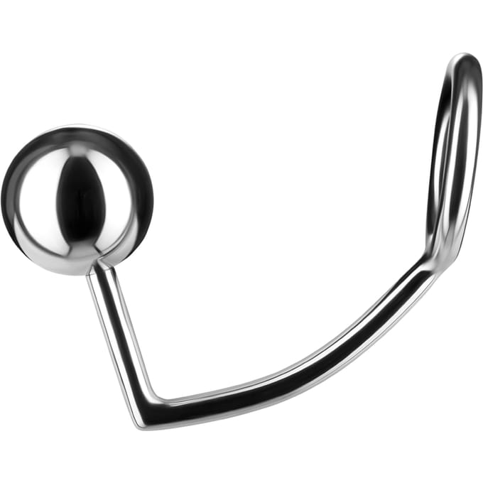 Rimba - RVS Cockring Met Buttplug - Anaal Slot L