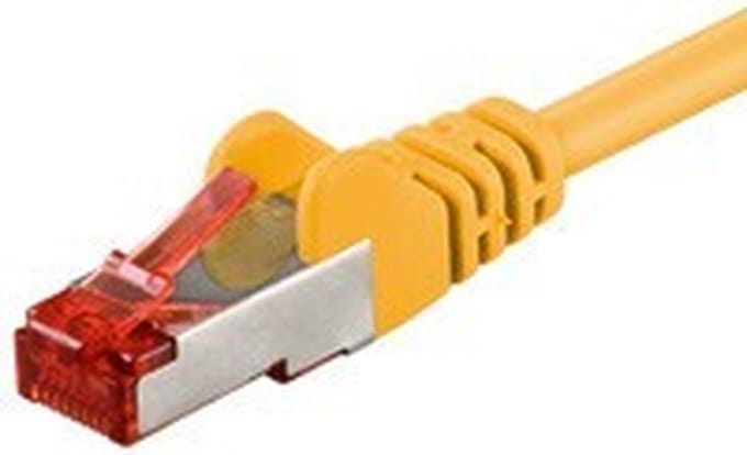 Danicom CAT6 S/FTP (PIMF) patchkabel - 30 meter geel - netwerkkabel - internetkabel - UTP kabel - RJ45 - 1000 mbit/s