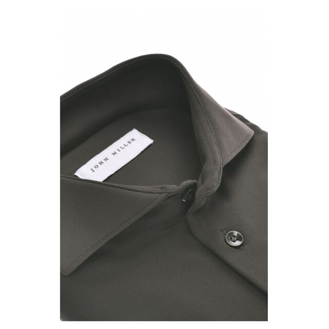 John Miller Overhemd Slim Fit  Groen 5142675