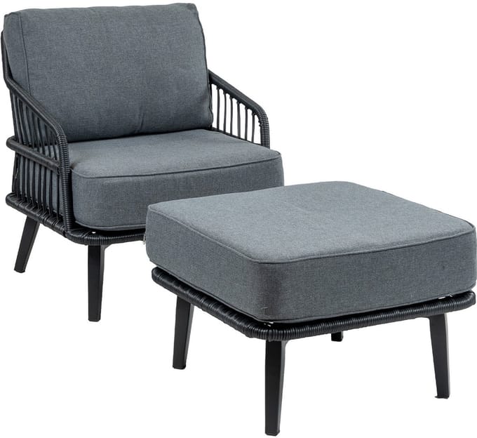 Isabel Loungestoel | Black + Isabel Hocker Black