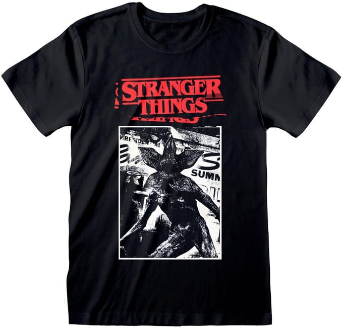 Stranger Things Demogorgon T-shirt – Zwart S