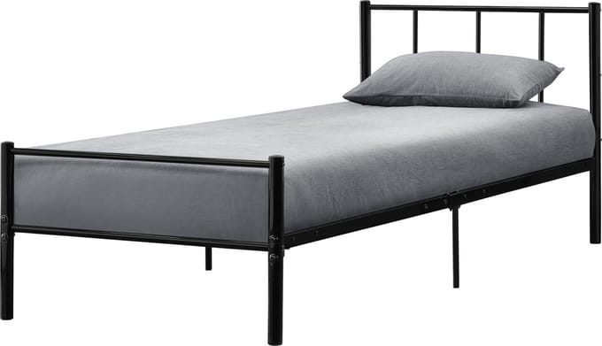 Metalen bedframe Hercules incl. bedbodem 90x200 cm zwart