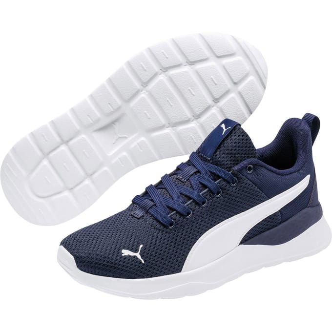 PUMA Anzarun Lite Jr Unisex Sportschoenen - Peacoat-Puma White