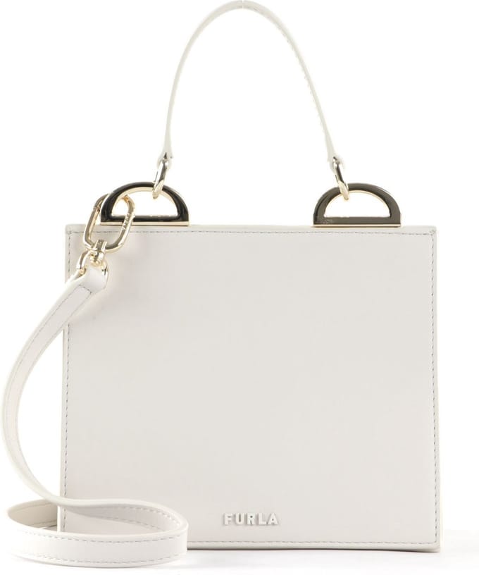 FURLA handtas avondtas Linea Futura Roxy Mini Top Handle Bag Marshmallow crème
