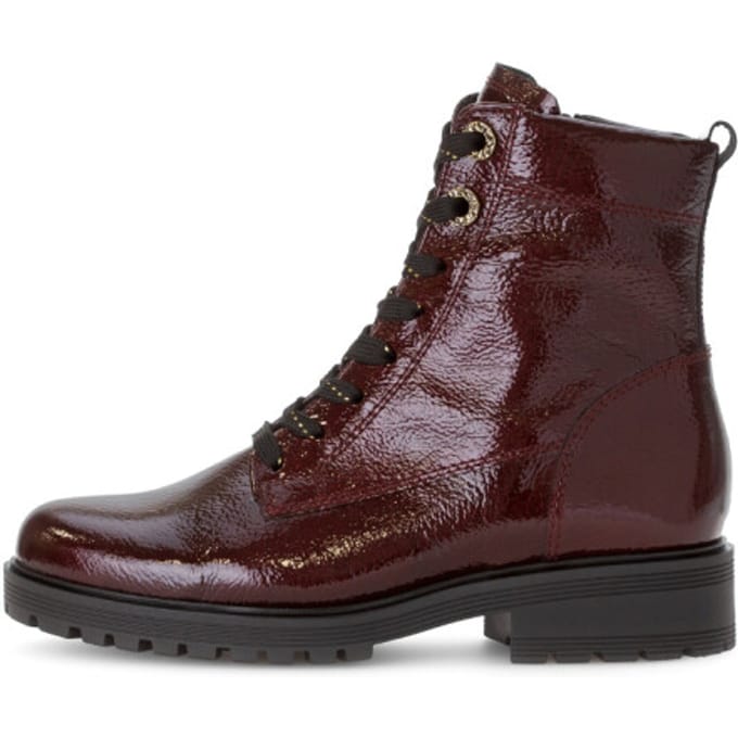 Gabor Gabor Veterboots rood Lak Synthetisch