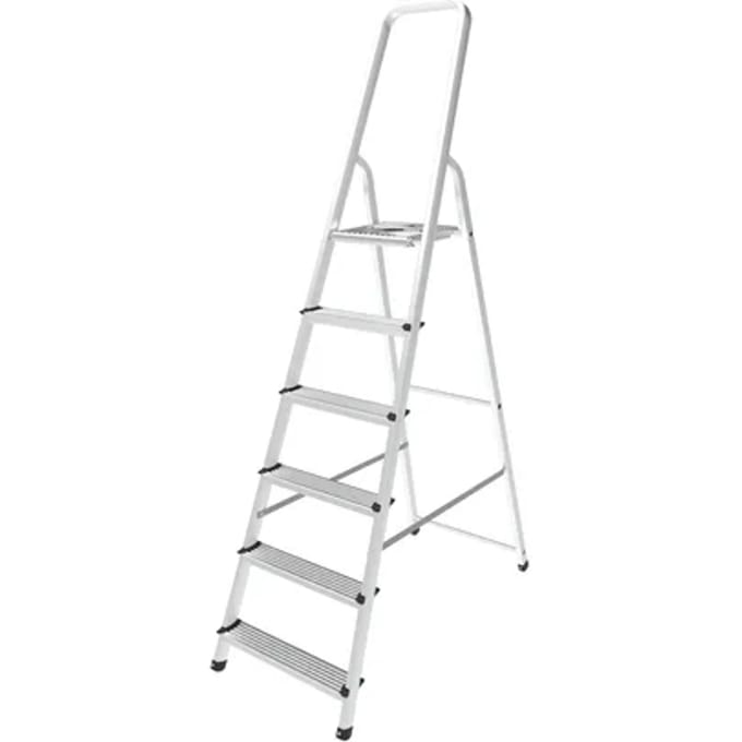 Sencys Huishoudtrap Aluminium 6-treeds