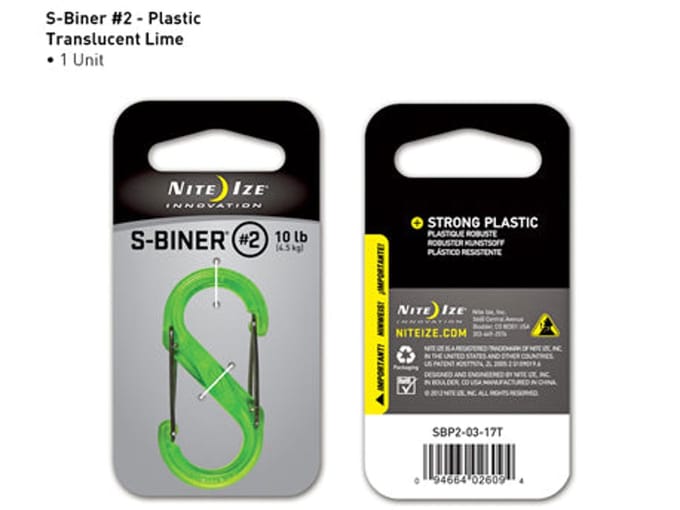 Nite Ize S-Biner Karabijnhaak Kunststof Groen #2