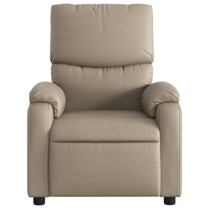 vidaXL - Fauteuil - verstelbaar - kunstleer - cappuccinokleurig