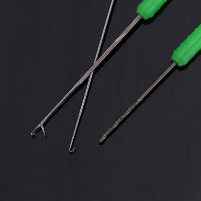 Dailygoody - Koolstofstaal 3 in 1 Visaas Naald Gereedschapset