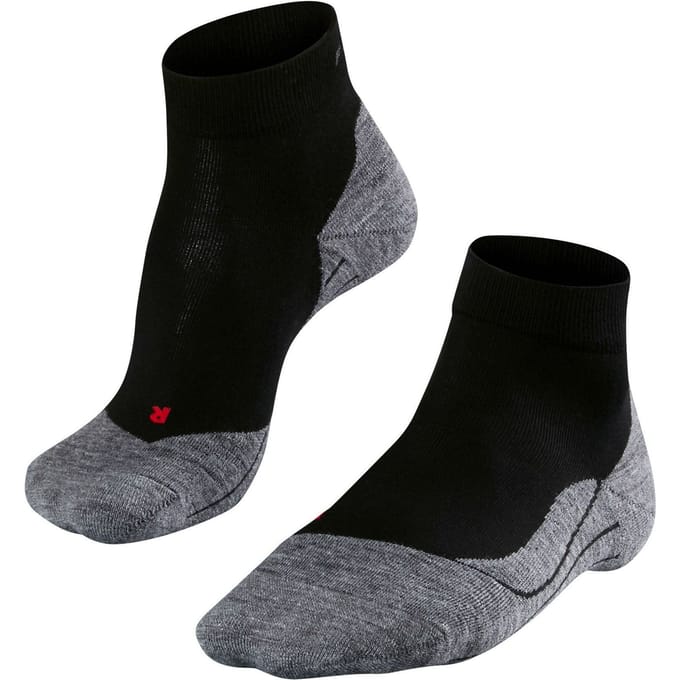 FALKE RU4 Short anti-blaar katoen functioneel materiaal hardloopsokken heren zwart - maat 44-45