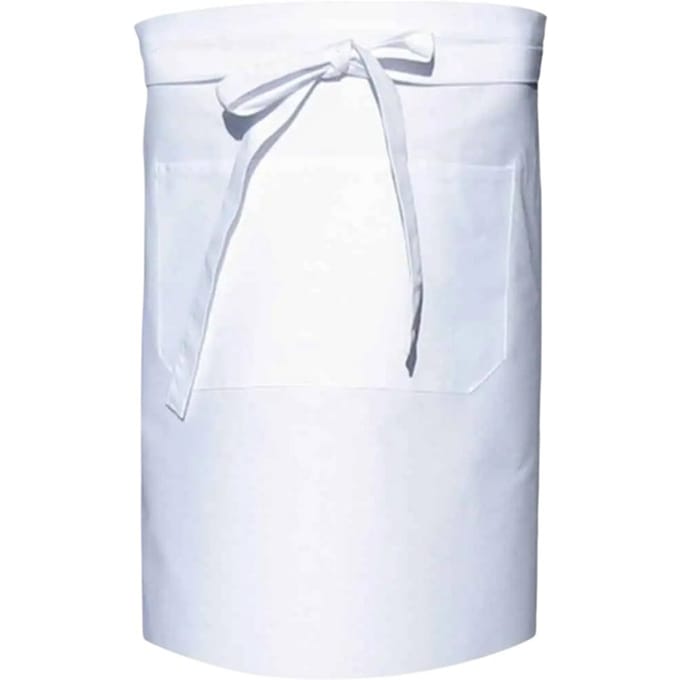 Link Kitchen Wear Schort met voorzak (Wit)