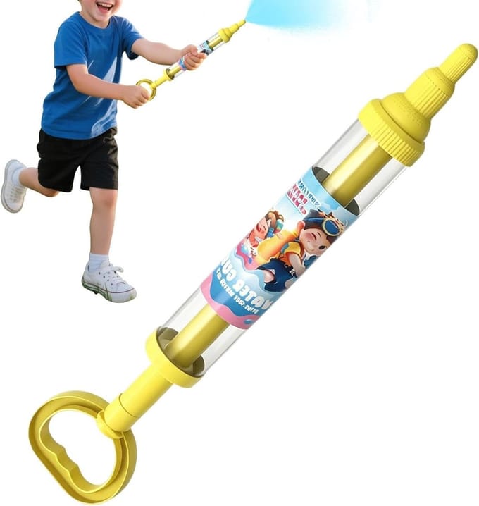 Waterspuit Speelgoed - Waterpistool Soaker - Buiten Spelen - Drieslagige Sproeier - 41 cm - Geel