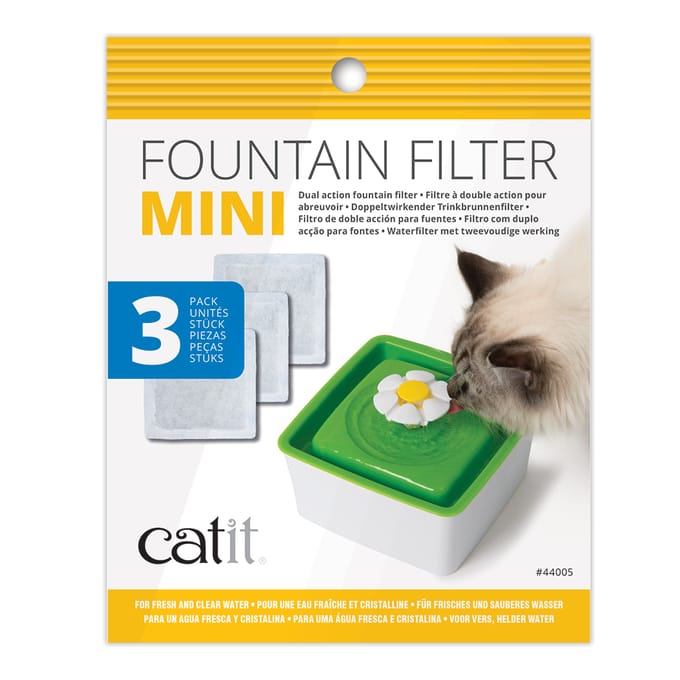 Catit Drinkfontein filter - 2.0 Vervangfilter Mini Flower Fountain Vierkant - 3 stuks