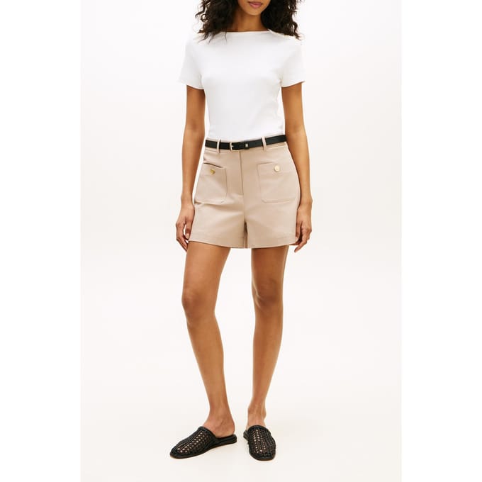 Slim Fit T-shirt van puur katoen