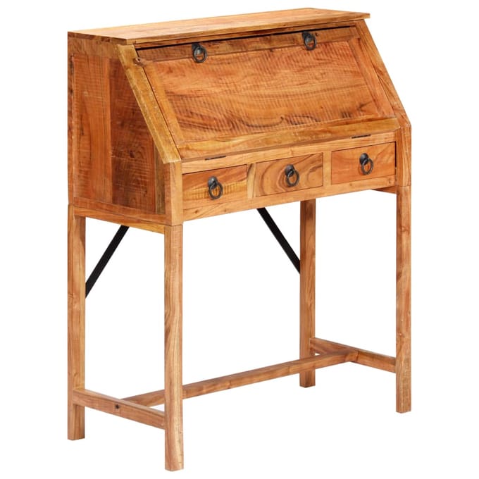 vidaXL - Schrijftafel - 90x40x107cm - massief - acaciahout