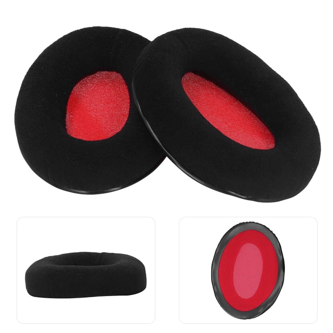 Coussinets d'oreille de remplacement pour casque pour KHX-HSCP HyperX Cloud II red