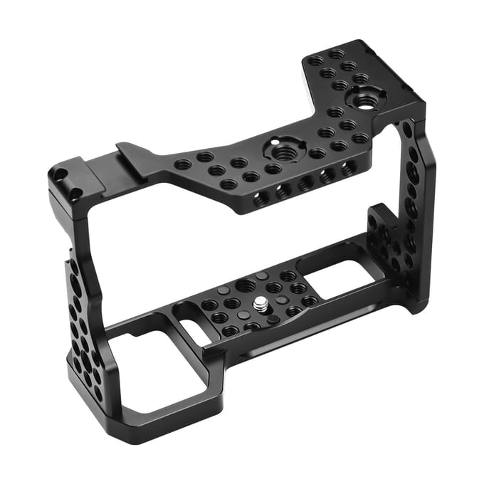 Camera Cage Aluminiumlegering Videokooi Vervanging voor Sony A7M3 A7R3 A9 Systeemcamera met Cold zwart
