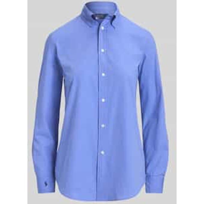 regular fit overhemdblouse van katoenmix