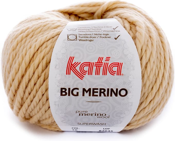 Katia Big Merino - 10 lichtbeige - Wol/Acryl Garen