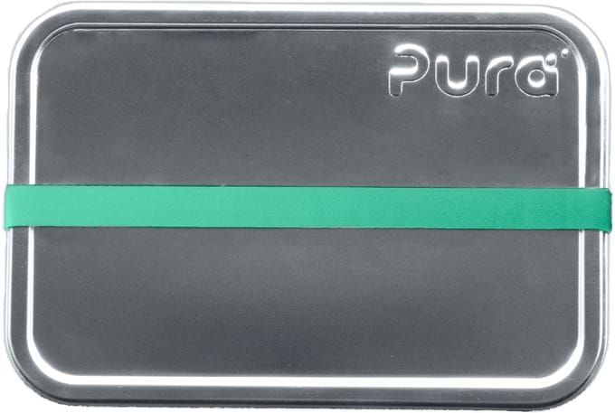 Pura Lunchbox - small - inclusief silicone band - RVS - Plasticvrij