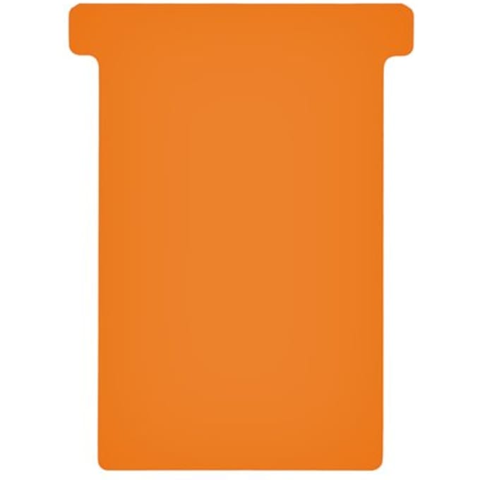 T-kaart Djois formaat 3 77mm oranje 100 stuks