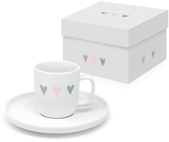 Espressotas Heart Infusion - in geschenkdoosje