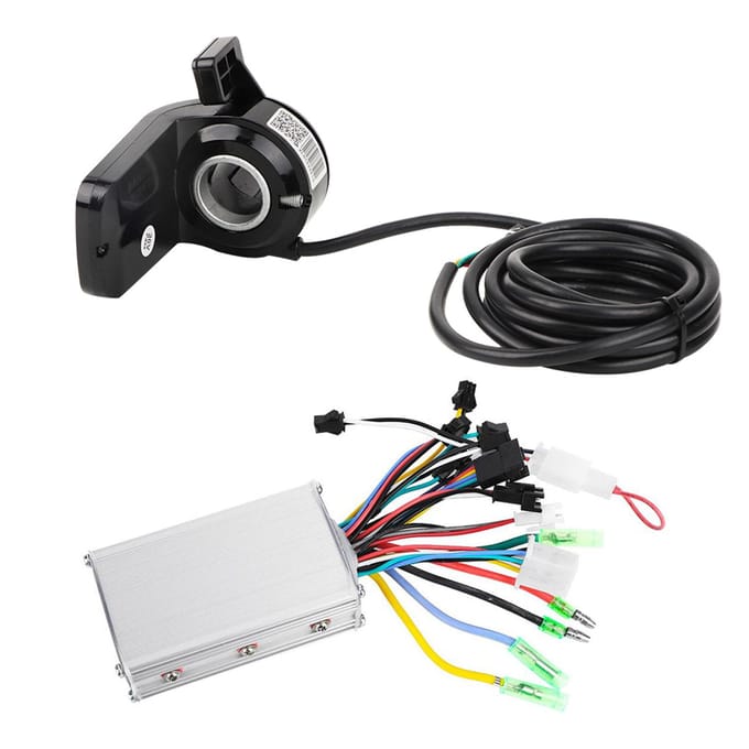 Elektrische Fiets Elektrische Scooter Borstelloze Controller LCD Display Paneel Instrumentenpaneel48V black