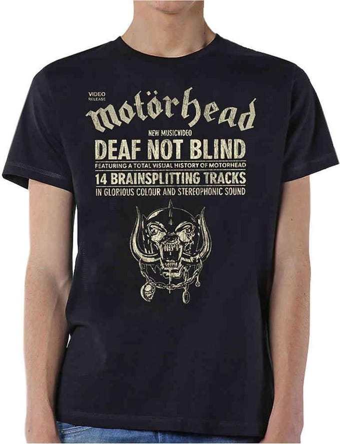 Motorhead - Deaf Not Blind Heren T-shirt - L - Zwart
