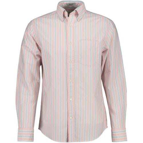 Gant Overhemd Archive Oxford Stripe Organic Cotton Washed Pink / male