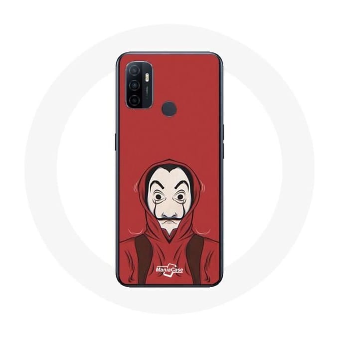 Oppo A53 hoesje La casa de papel schildermasker dali