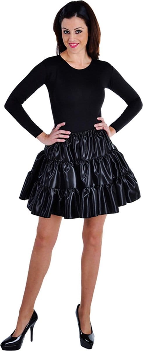 Magic Design Verkleed Rok Dames Satijn Zwart Maat M