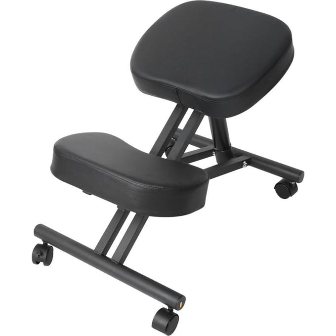 Zware Kniekruk Orthopedische Kruk Ergonomisch Houdingsframe Zitting voor Thuiswerkplek black