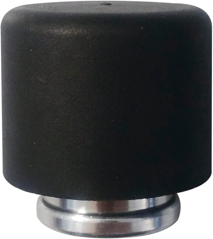 Deurstopper - Vloerstopper - Deuren Stoppen - Rubberen Buffer - 40 mm Diameter - Zwart
