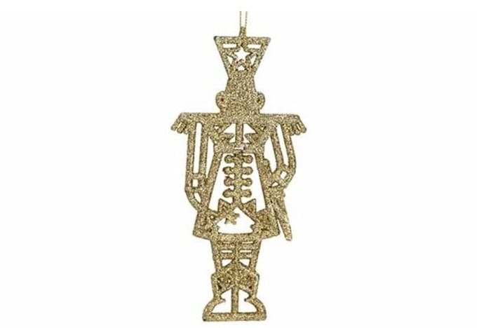 Hanger - Nutcracker - glitter goud - 8H15cm