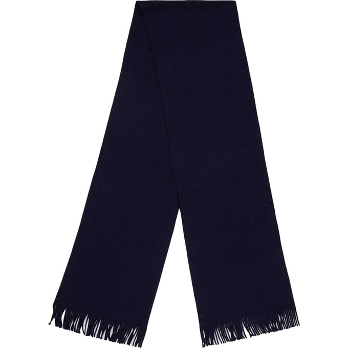 Boss Albas Gebreide MidWeg Sjaal (Donkerblauw)