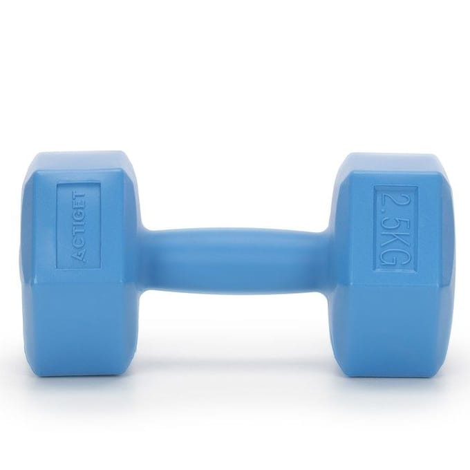 Actiget® Dumbbell Set - 2,5 KG - Blauw - Oefengewichten