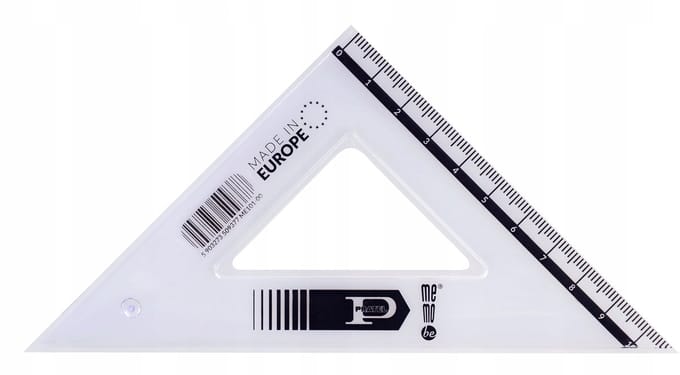 MemoBe 16 cm 45° Doorzichtige Winkelhaak - School & Kantoor