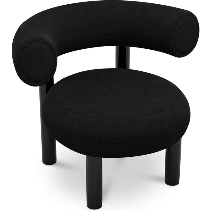 Tom Dixon - Vette loungestoel - zwart
