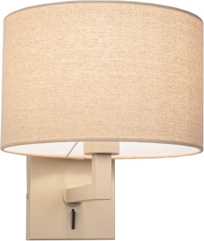 Lumidora Wandlamp 31452 - Voor binnen - SIENA - E27 - Beige - Zand - Metaal